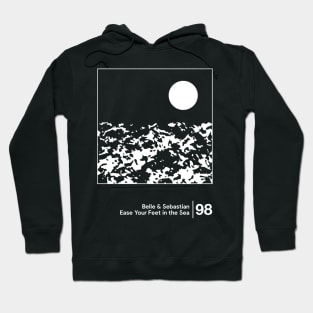 Ease Your Feet in the Sea / Minimal Style Artwork Design Hoodie